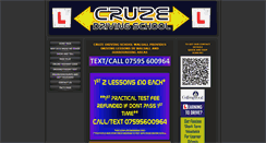 Desktop Screenshot of cruze-drivingschool.co.uk